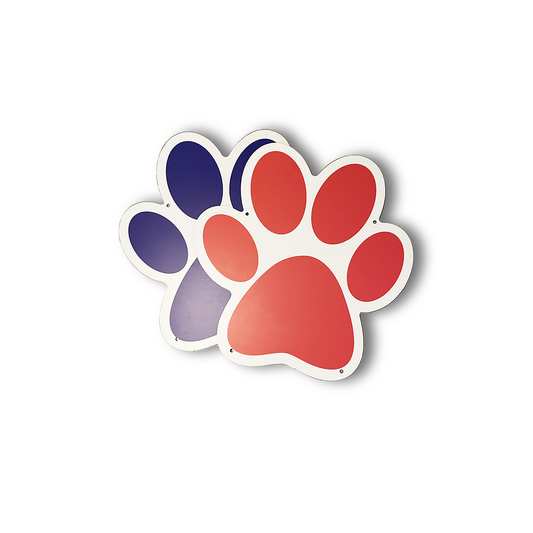 Fence Sign - Paw Print