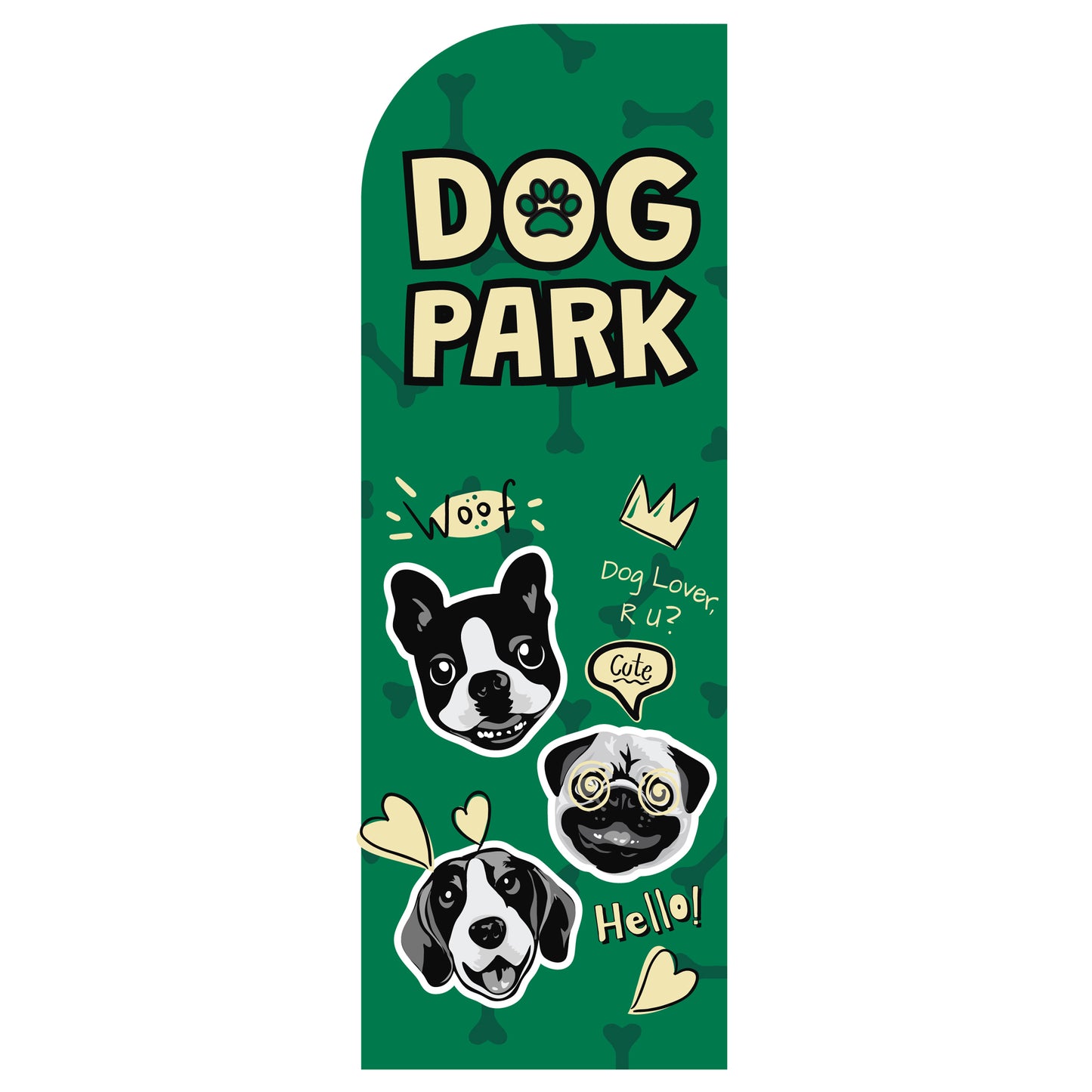 Flag - Dog Park - Green