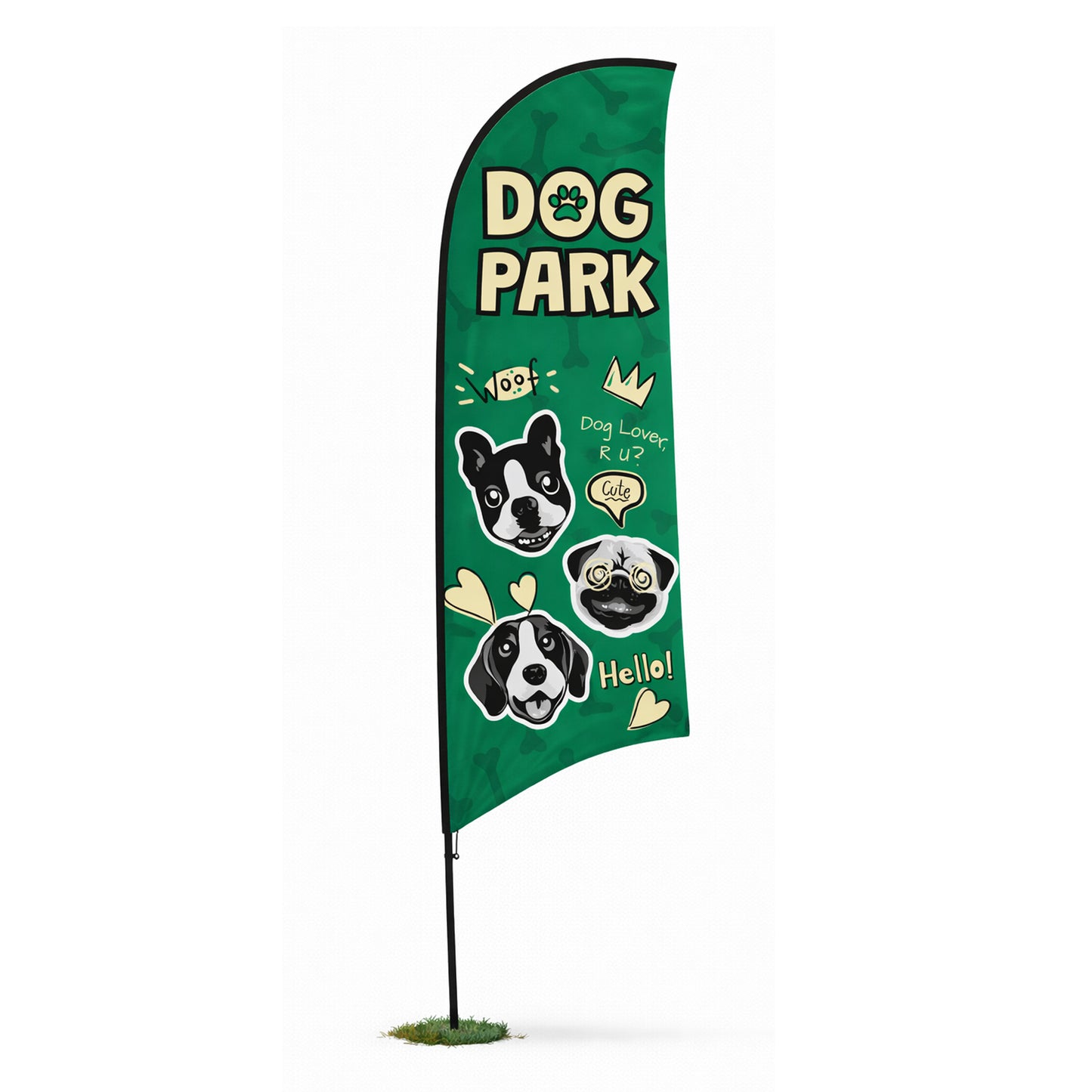 Flag - Dog Park - Green